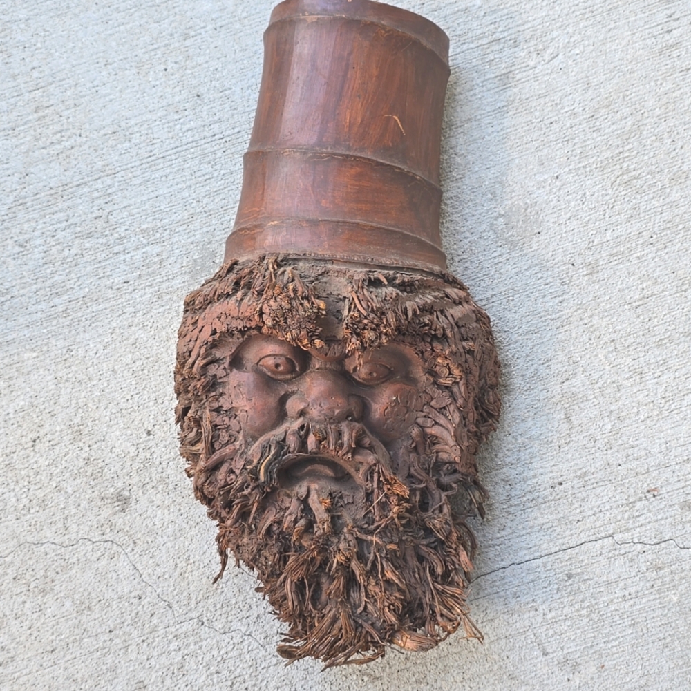 Bamboo root carved